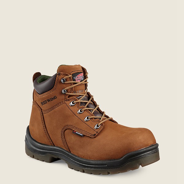 Red Wing Iş Botu Erkek - King Toe® - 6-Inch Insulated Waterproof Soft Toe - Kahverengi - 42TJLXQGE